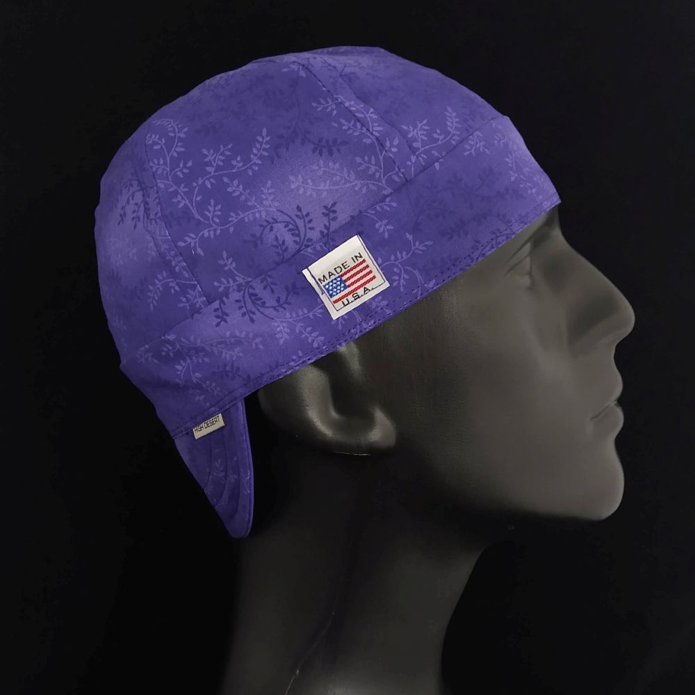 Purple Vines Welding Hat